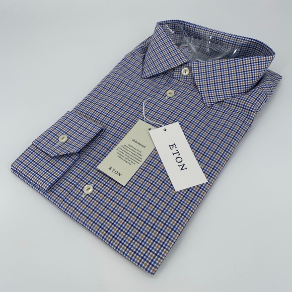Eton Dress Shirt Mens XL 17 1/2 - 44 Colorful Plaid Fine Twill Contemporary Fit - www.disolcolor.com Eton Dress Shirt Mens XL 17 1/2 - 44 Colorful Plaid Fine Twill Contemporary Fit - www.disolcolor.com